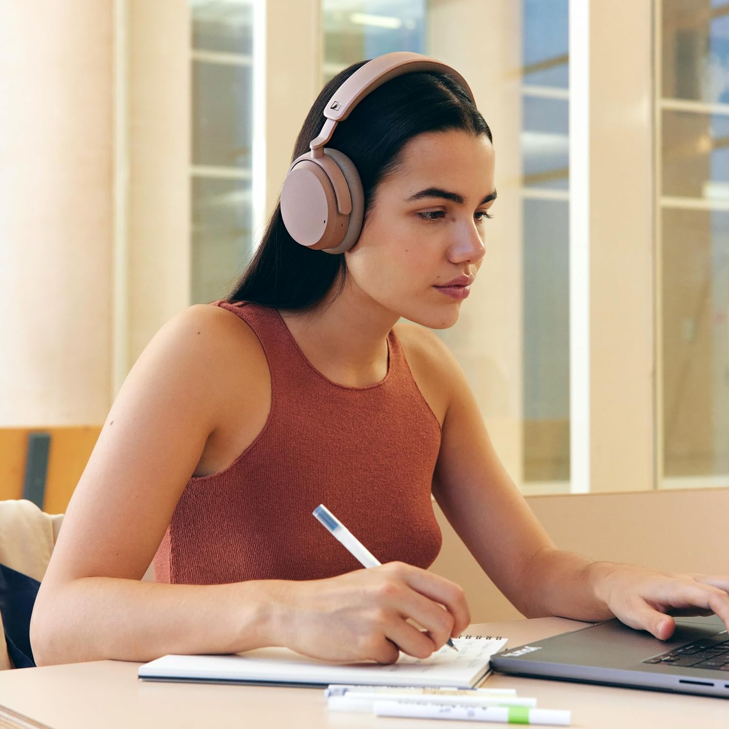 Sennheiser ACCENTUM Wireless Special Edition-Over Ear Headphones with Hybrid ANC,50 Hr Battery & Free BTD 600 Bluetooth Dongle Worth 5,990 Streaming & Crystal Clear Calls,Designed in Germany - Unboxed