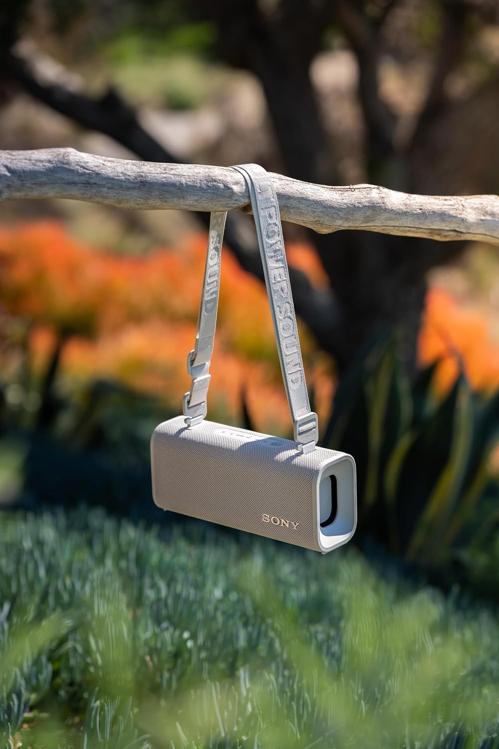 Sony ULT Field 3 Bluetooth Speaker, 48W Massive Bass, 24Hr Battery, IP67 Water/Dust/Shock/Rustproof, Hands-Free Calling, Quick Charge, Strap-White