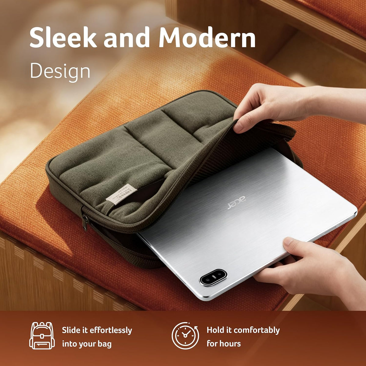 Acer Iconia 5G Tablet|11.45" 2.2k”90Hz IPS Display, MediaTek 8791 Processor, 8GB RAM + 128GB Storage, 16MP Rear+8MP Front Camera,Wi-Fi + 5G Volte, Android 15,BT 5.2, Slim Metal Body - Unboxed