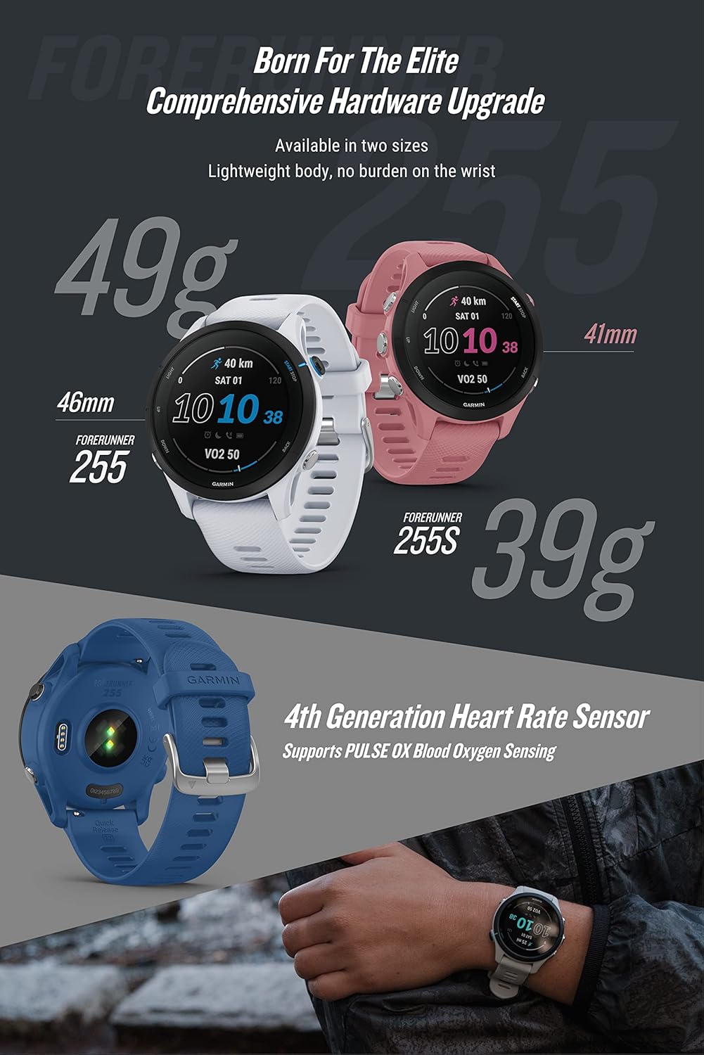 Garmin Forerunner 255 Basic, GPS, Slate Grey - Unboxed
