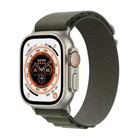 Apple Watch Ultra 2 [GPS + Cellular 49mm] Smartwatch with Rugged Titanium Case & Olive Alpine Loop . Fitness Tracker, Precision GPS, Action Button, Extra-Long Battery Life, Bright Retina Display - Unboxed