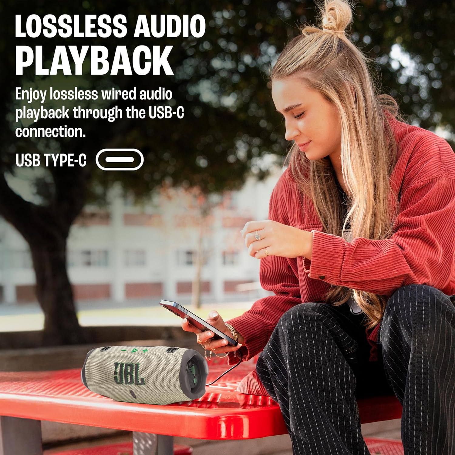 JBL Charge 6, Powerful Pro Sound with AI Sound Boost Wireless Portable Bluetooth Speaker,28 Hrs Playtime, Auracast Multi-Speaker Connection, Built in Power Bank, IP68 Waterproof & dustproof, Sand