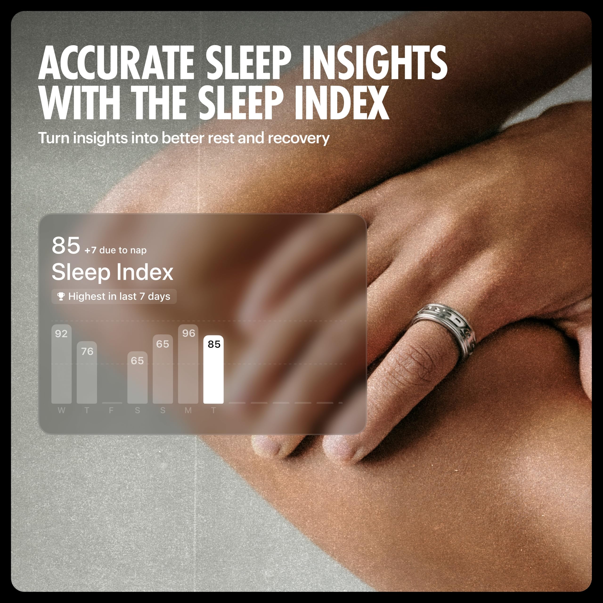 ULTRAHUMAN Ring AIR Smart Ring -Track Sleep, HRV & Stress, No subscription | 2.4g With 100m Water-Resistance, Recovery & Fitness Tracker, Cycle & Ovulation Tracking, Lifetime Free App Access