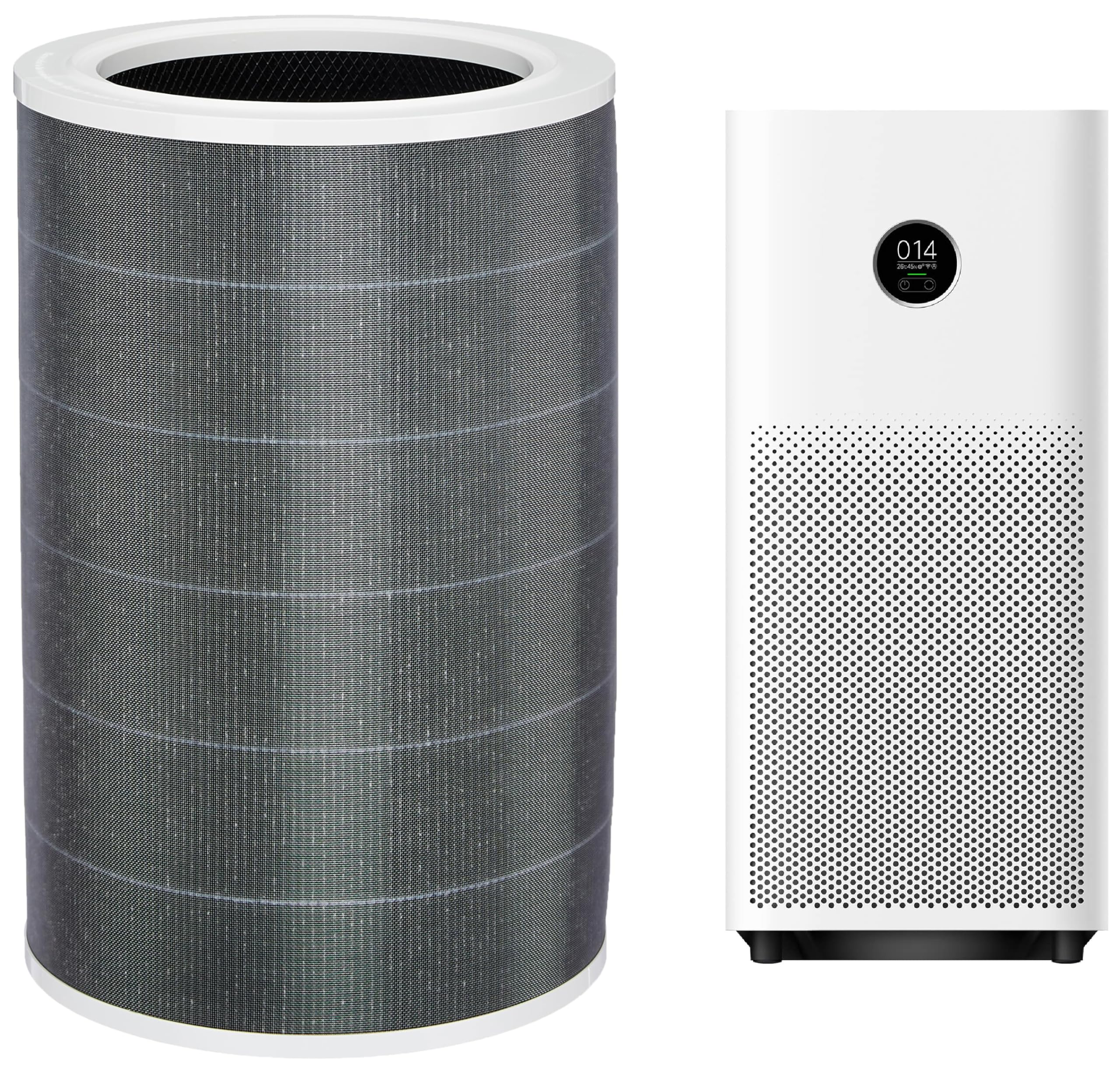 Xiaomi Smart Air Purifier 4, Best Purified Air Delivery Rate 387 m3/hr, True HEPA, traps 99.99% Virus, High coverage: 516 Sq Ft, Fast Purification in 7 Mins, RoHS & Allergy Care Certified, Alexa&GA