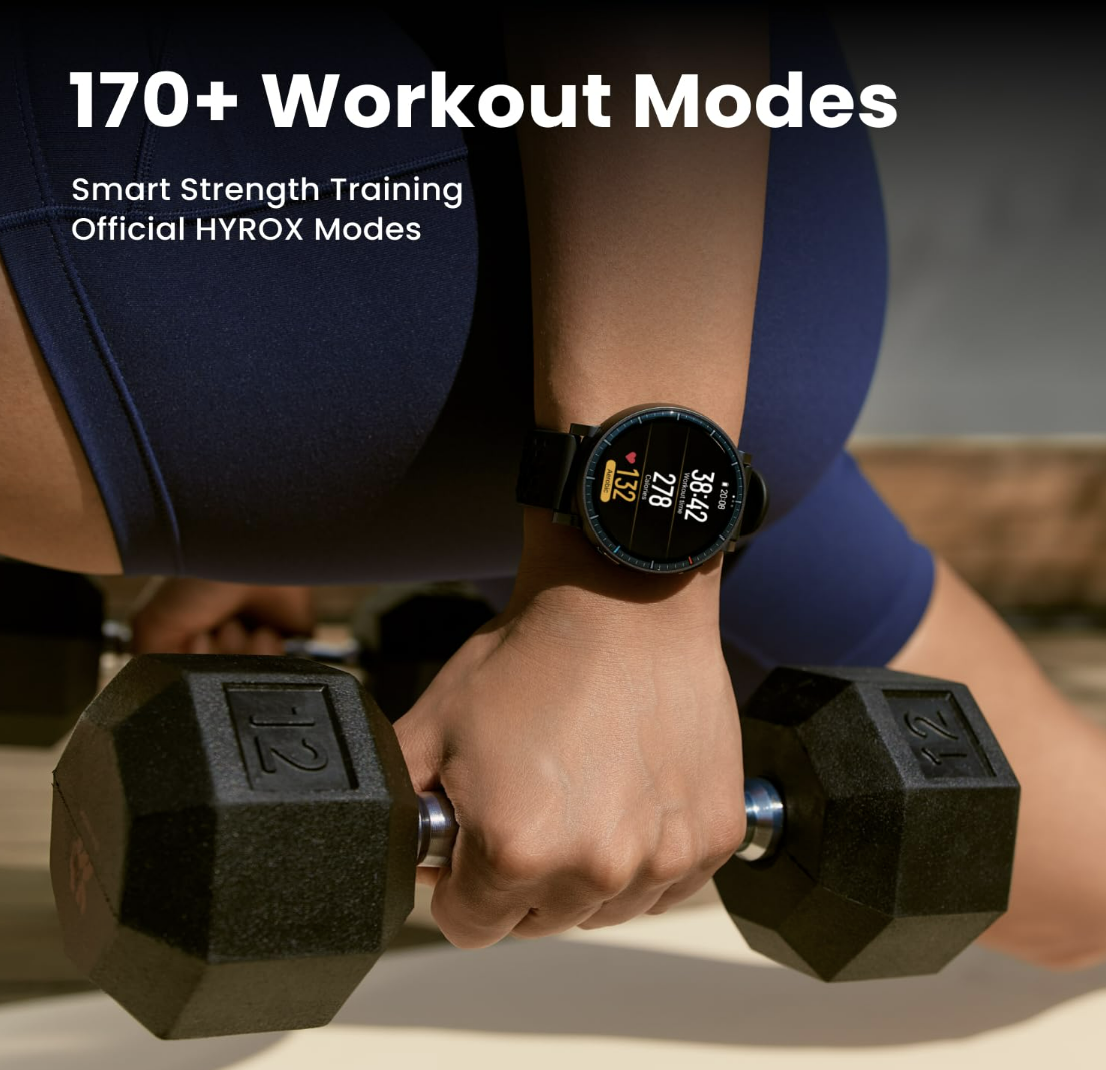 Amazfit Active Max(Smartchoice) Smart Watch 1.5" AMOLED Display,25-Day Battery, Offline Maps,GPS,4GB Storage, 48mm, 25-Day Battery, GPS, Water-Resistant, 4GB Storage - Unboxed
