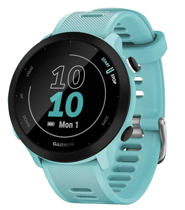 GARMIN Forerunner 55, GPS Running Watch with Daily Suggested Workouts, Up to 2 Weeks of Battery Life - Unboxed