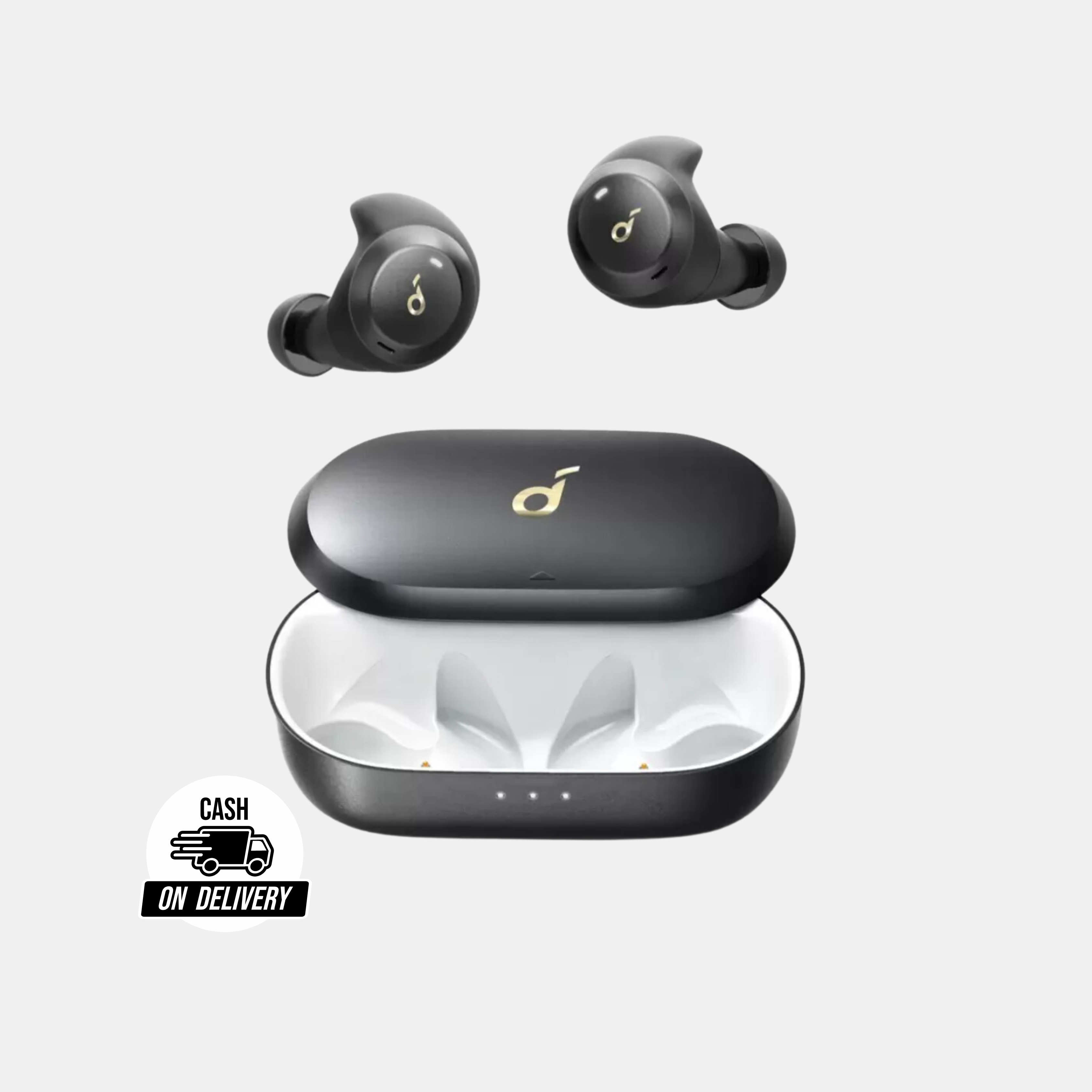 Soundcore Anker Spirit Dot 2 True Wireless In Ear Earbuds, Deep Bass, Sweatproof, 16H Playtime, Mini Sports Earphones, Workout, Gym Black