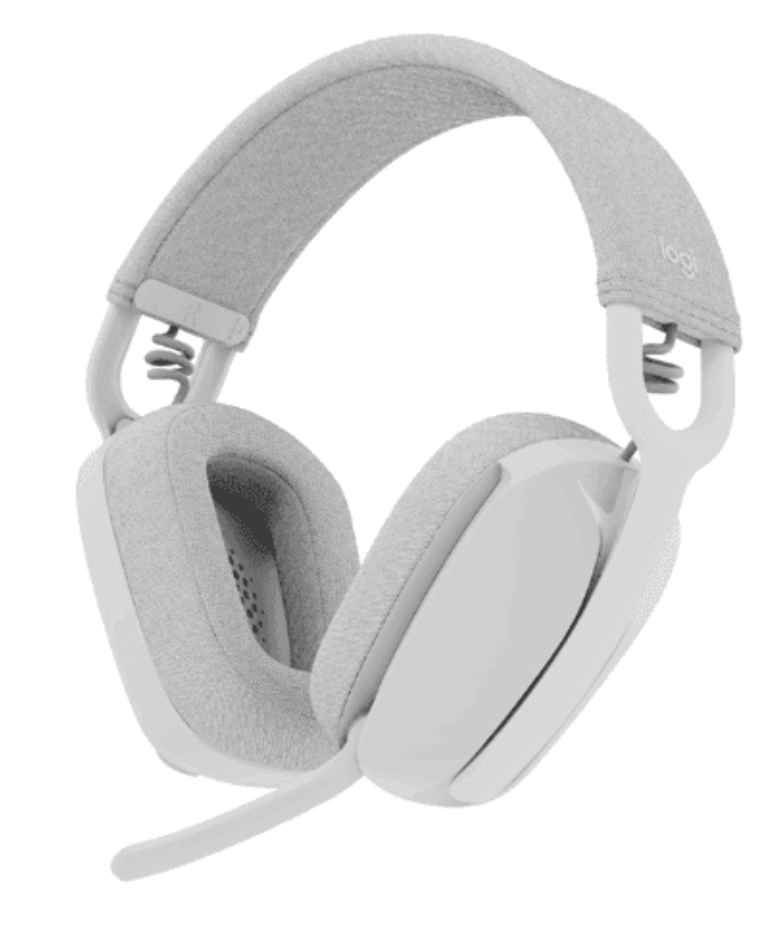 Logitech Zone Vibe 100 Lightweight Wireless Over-Ear Headphones with Noise-Cancelling Microphone, Advanced Multipoint Bluetooth Headset, Works with Teams, Google Meet, Zoom, Mac/PC - Unboxed