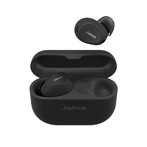 Jabra Elite 10 True Wireless Earbuds – Advanced Active Noise Cancelling Earbuds with Next-Level Dolby Atmos Surround Sound –All-Day Comfort, Multipoint Bluetooth, Wireless Charging - Matte Black
