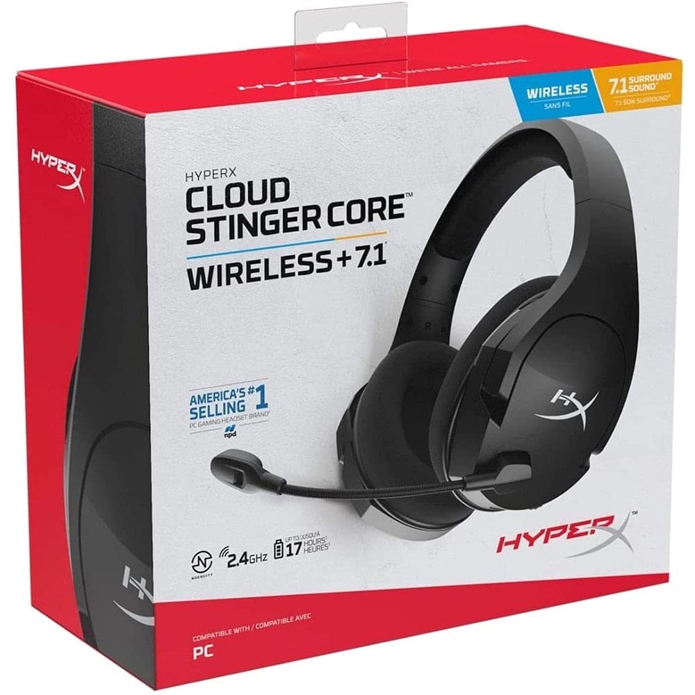 (Open Box) HyperX Cloud Stinger Core Wireless On Ear Headphones with Mic (Black) (Grade - A+)