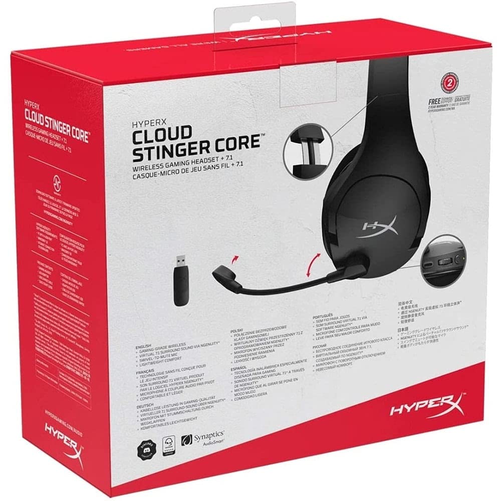 (Open Box) HyperX Cloud Stinger Core Wireless On Ear Headphones with Mic (Black) (Grade - A+)