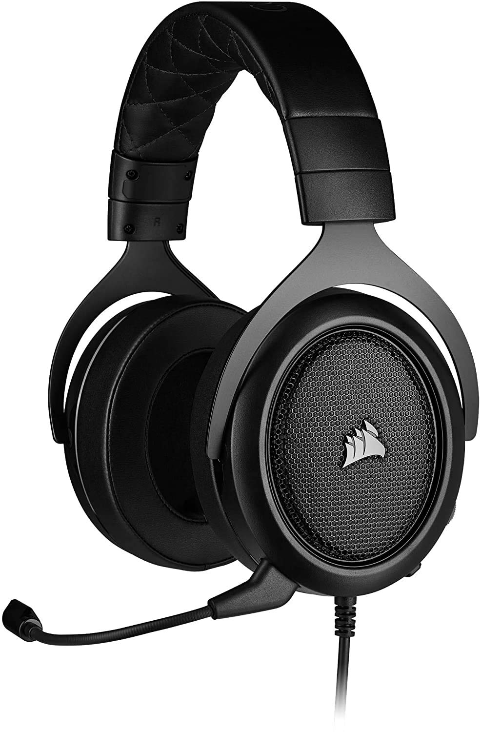 (Open Box) Corsair Hs50 Pro Wired On Ear Headphones with Mic (Carbon Black) (Grade - A+)